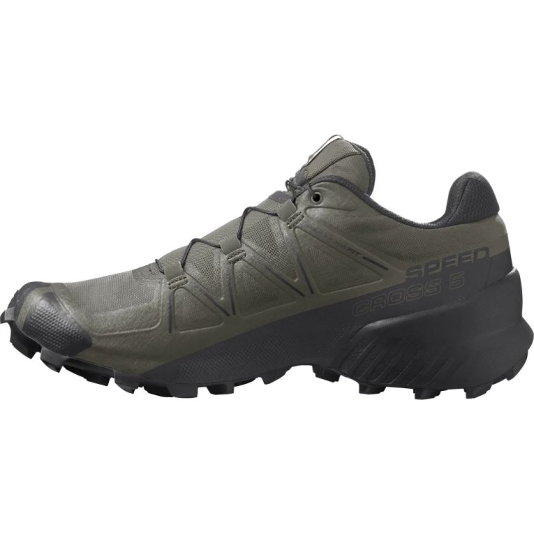 Olive Salomon Speedcross 5 Men's Trail Running Shoes | IE TA2153